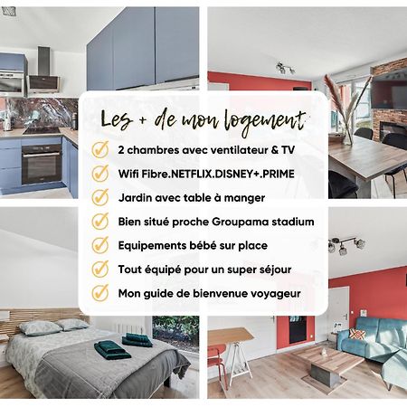 Comfort And Tranquility Near Lyon And Groupama Stadium, 4 Personnes Meyzieu Exteriör bild